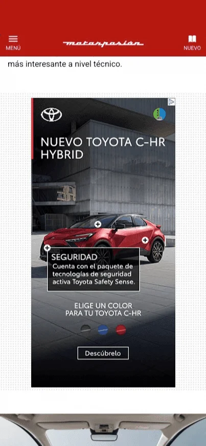 Second Toyota mobile placement