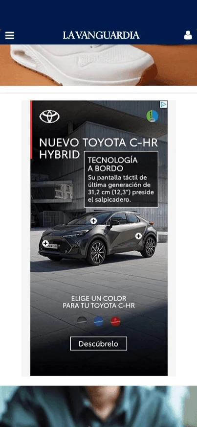 Third Toyota mobile placement