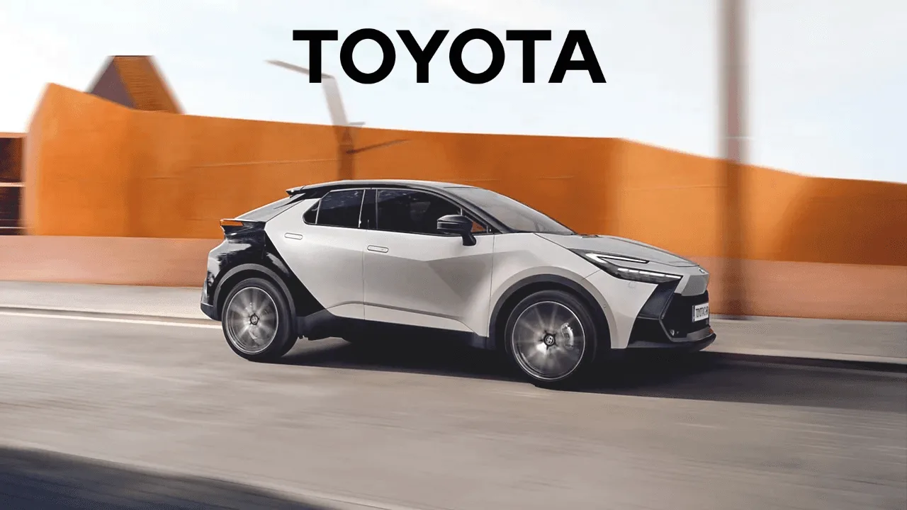 Toyota C-HR Hybrid on the road