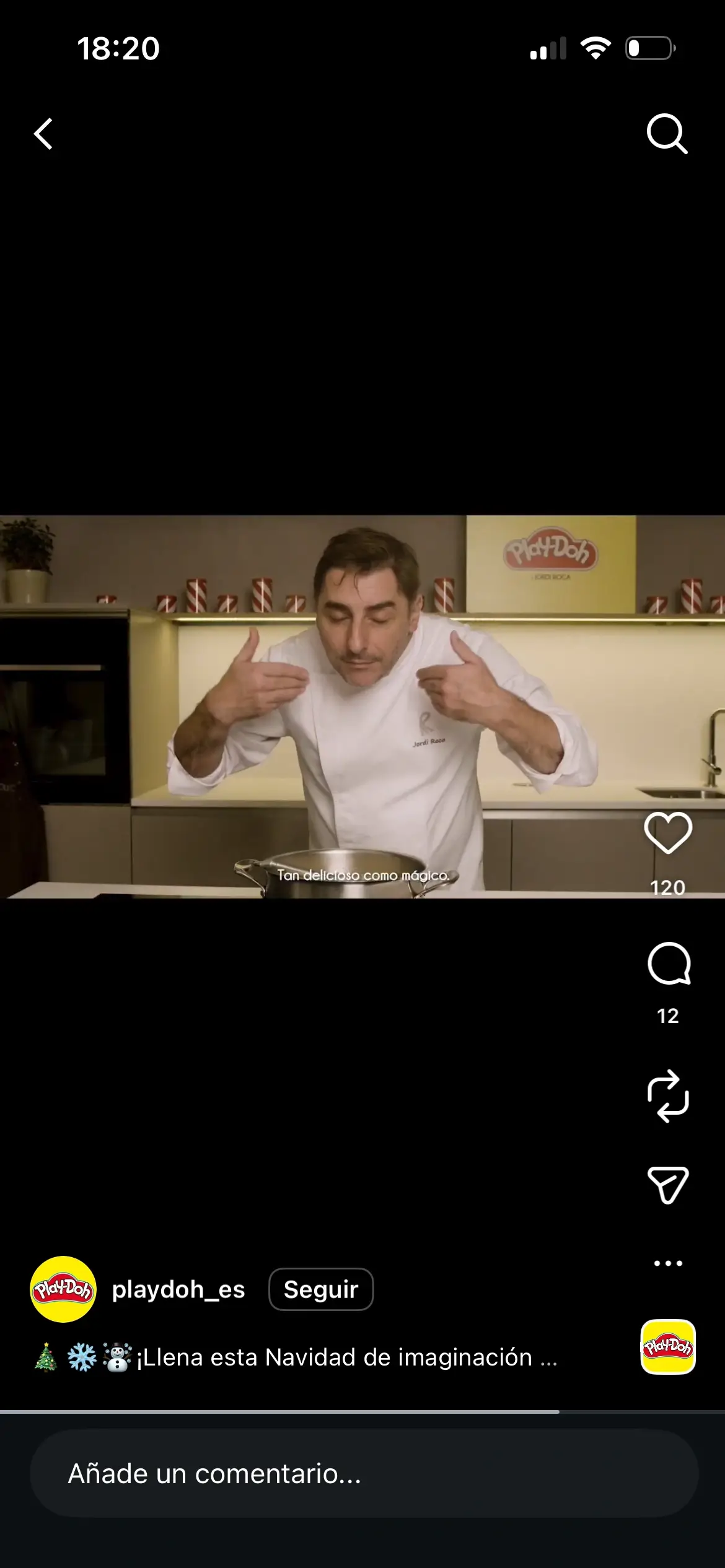 Contenu d’influence avec un chef