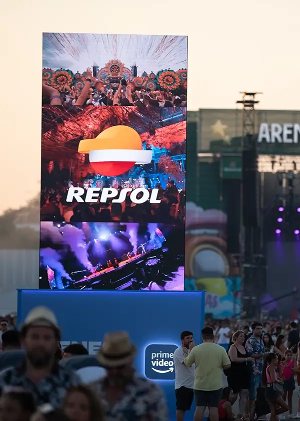 Campagne DOOH pendant le festival